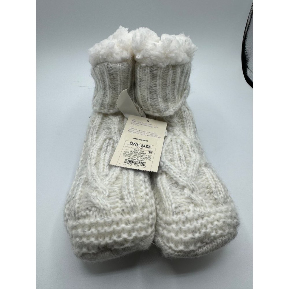 Stars Above Womens Slipper Booties w/ Gripper Bottoms 1 Pair One Size Fits NWT